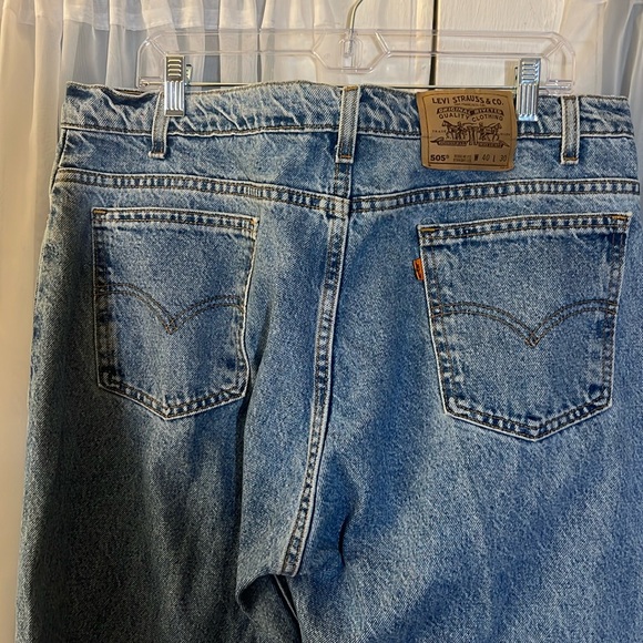 Vintage Levi's 505 Orange Tab Regular Fit Straight Leg Jean Men’s Size 40 X 30 - Picture 1 of 12
